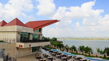 Outdoor wedding area