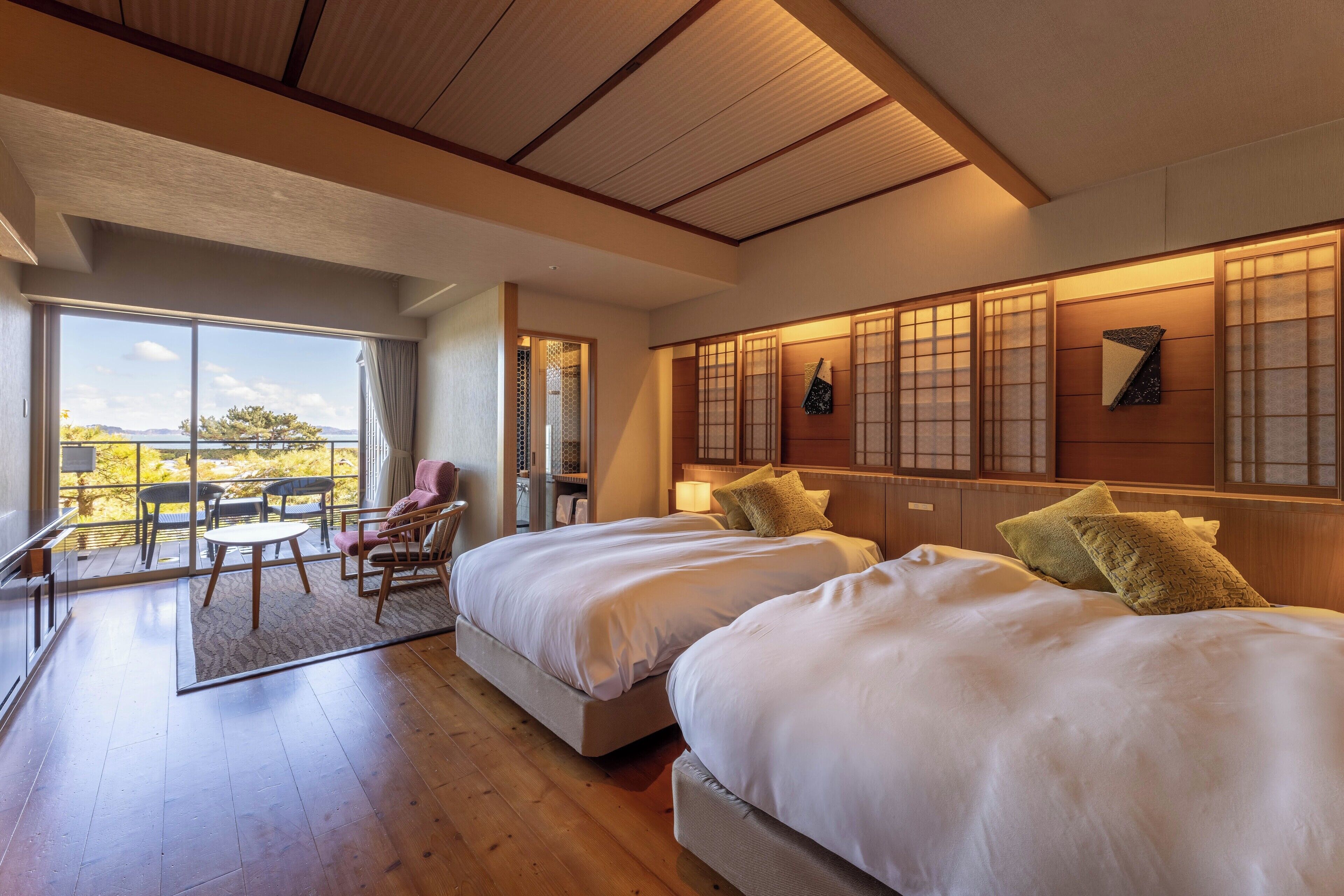 Twin Room, Hot Tub (View Bath Twin, RW2F) | In-room safe, individually furnished, desk, blackout curtains