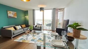 Apartment, 1 Bedroom | Living area