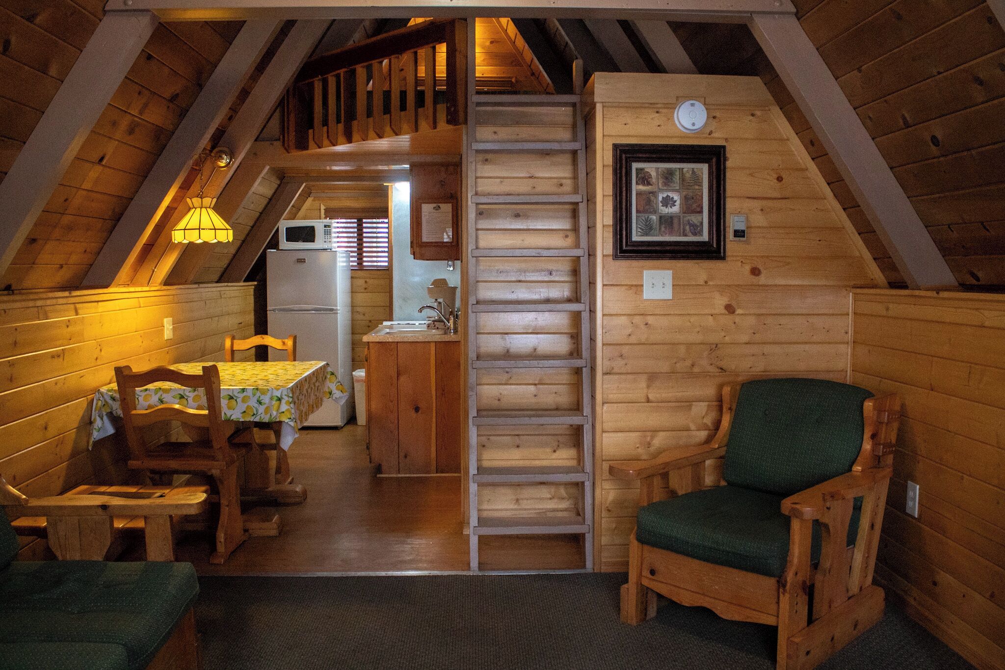 Basic Cabin, Private Bathroom (Cabin #19) | Living area