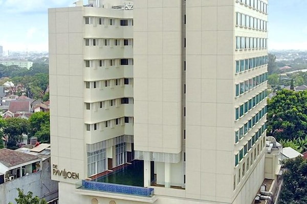 Façana frontal de l'allotjament