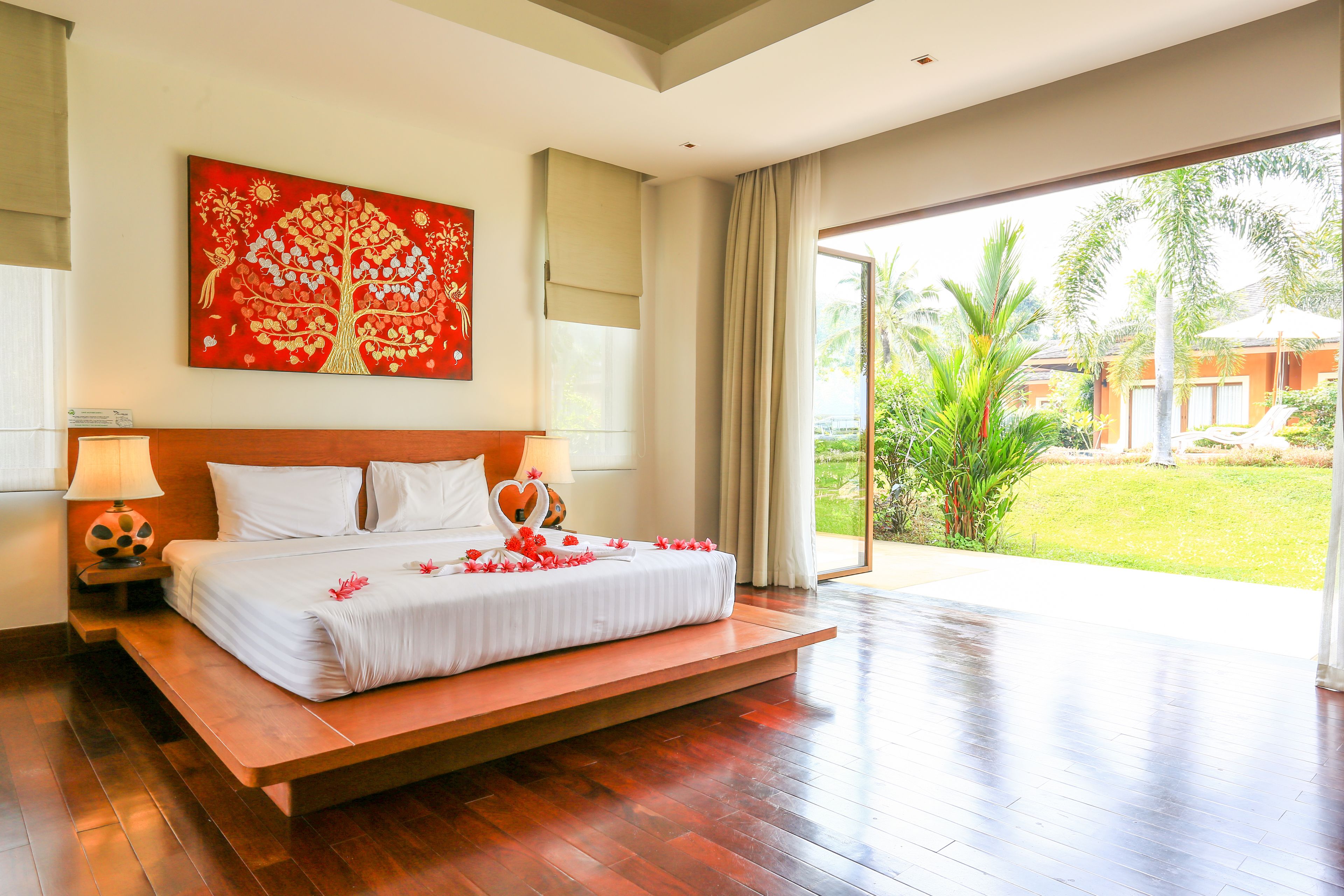 deluxe villa, 1 king bed, partial sea view | view from room