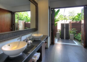 Deluxe Villa, 2 Bedrooms, Private Pool, Partial Ocean View | Bathroom sink - Laguna Villas Boutique Hotel (Ko Yao)