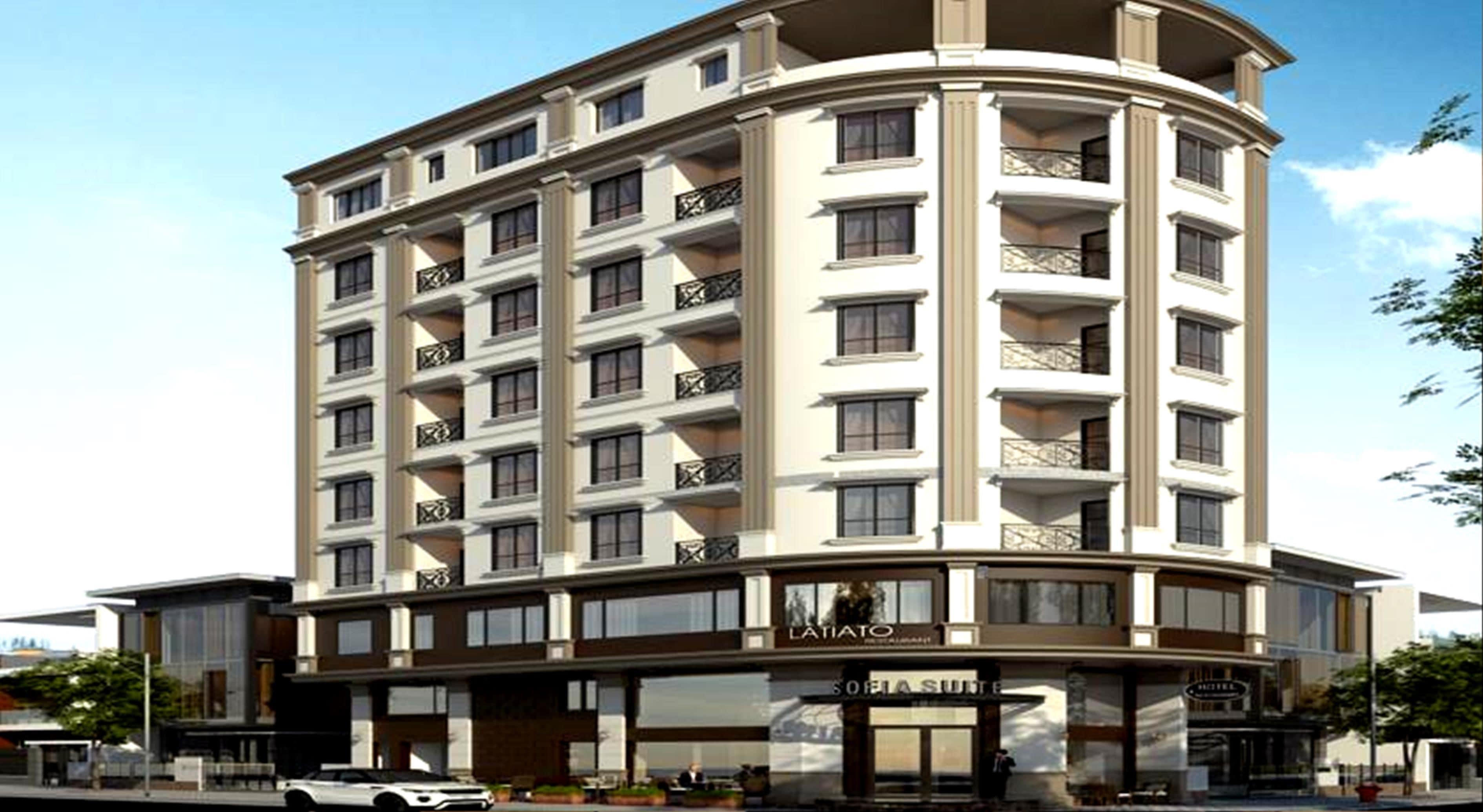 Blick von der Unterkunft