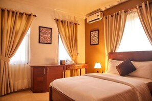 Leilighet – exclusive, 2 soverom, byutsikt | Dundyner, senger med Select Comfort-madrass og safe på rommet