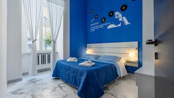 Standard Double Room, 1 Queen Bed, Private Bathroom, City View | Desk, laptop workspace, free WiFi, bed sheets