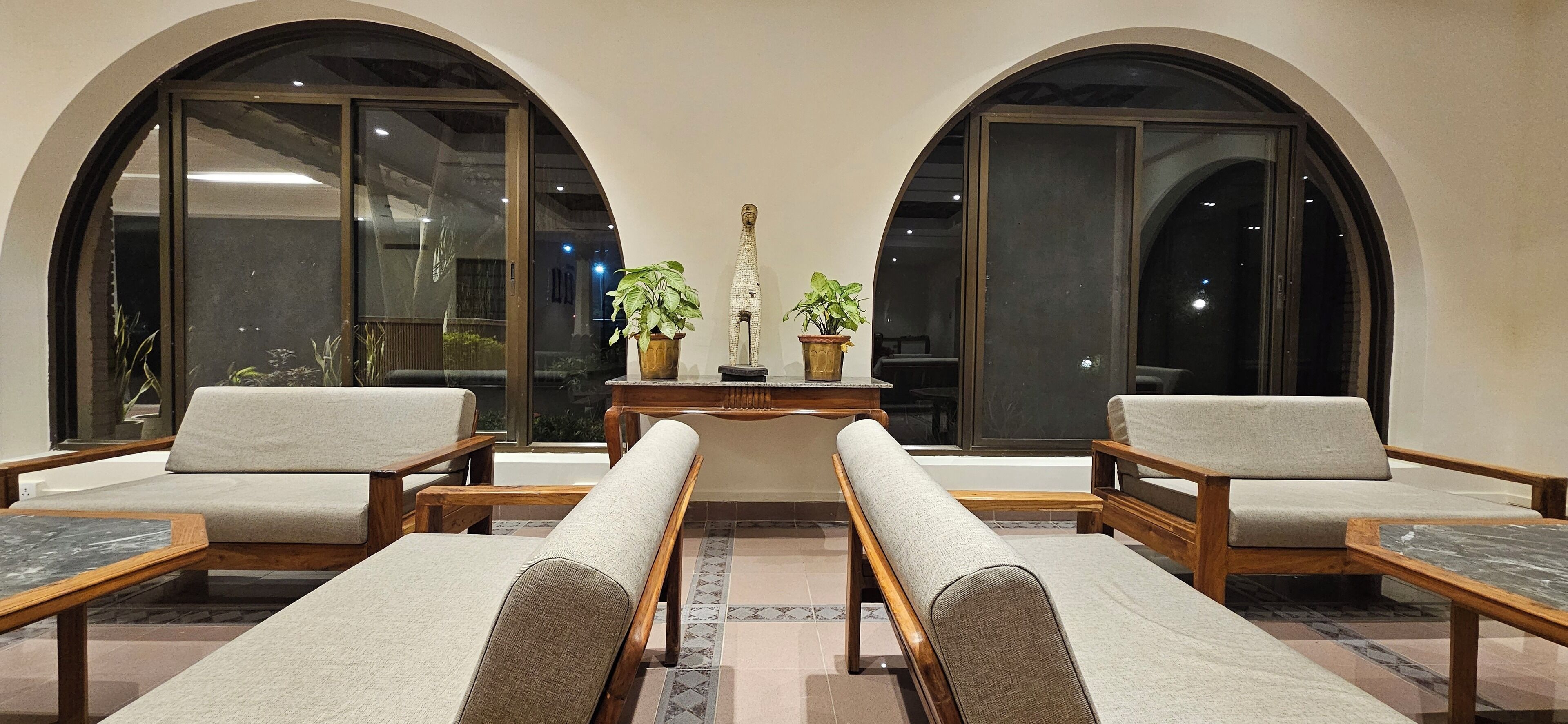 Sitteområde i lobbyen