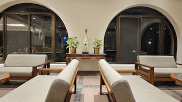 Sitteområde i lobbyen