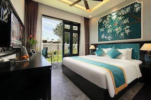Deluxe Garden Double/Twin Room with Balcony | 1 dormitorio, minibar, caja fuerte y escritorio