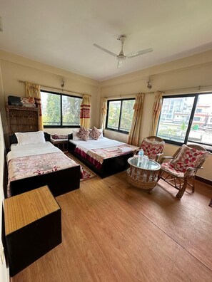 In-room safe, desk, iron/ironing board, rollaway beds