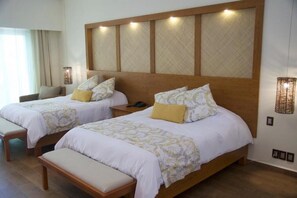 Premium bedding, down duvets, Select Comfort beds, minibar