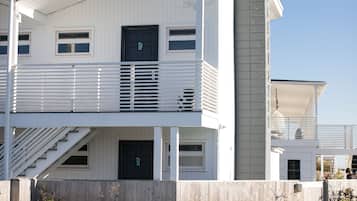 Seasonal outdoor pool, pool umbrellas, pool loungers