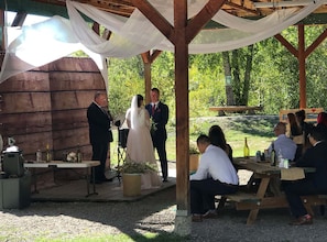 Aussenbereich für Hochzeiten