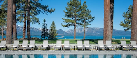 Outdoor pool, open 9 AM to 9 PM, pool cabanas (surcharge)