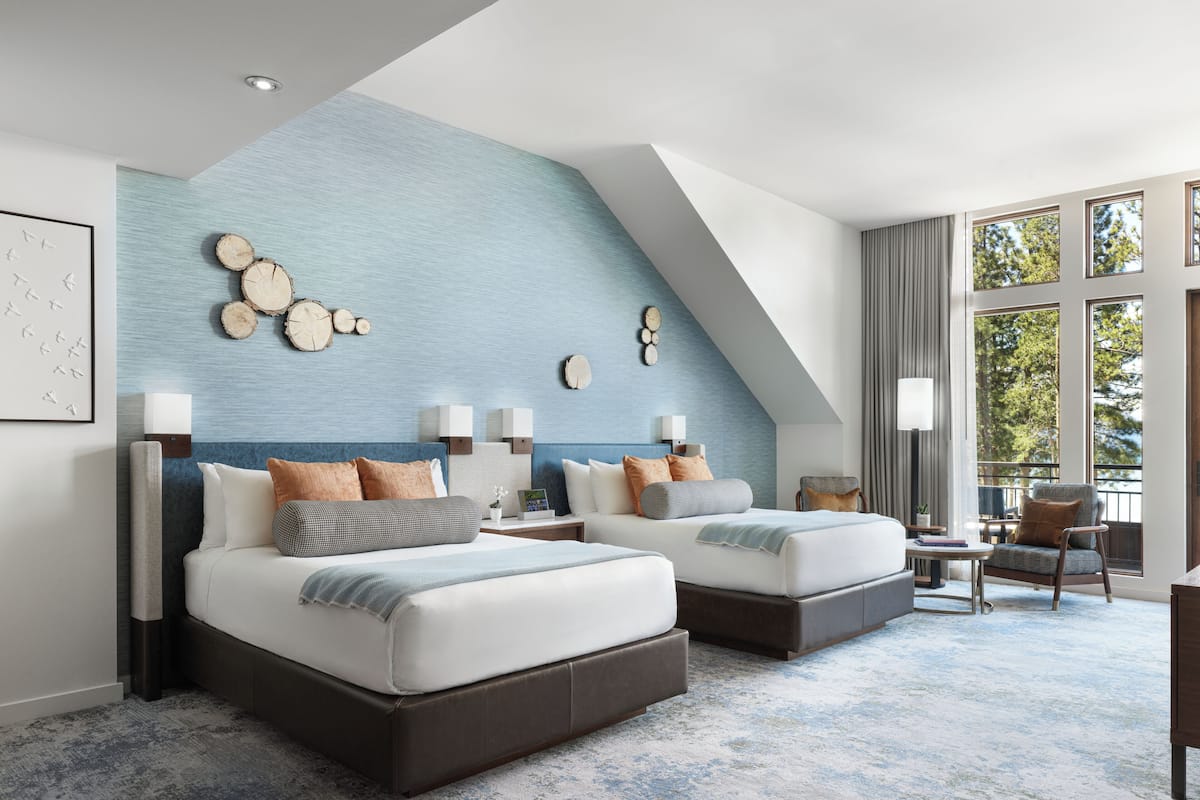 Chambre « Premier », 2 grands lits, vue lac (Tahoe)