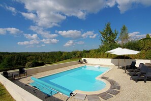 A heated pool