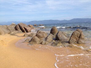 On the beach