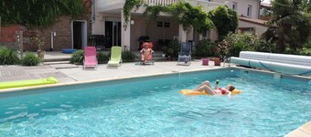 Villa with heated swimming pool and spectacular view in diverse surroundings