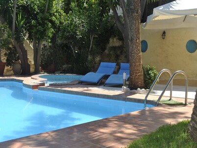 Villa in Giannoudi with Pool and Beach Nearby