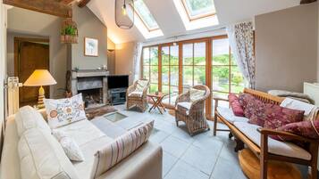 電視、壁爐、DVD 播放機、音響