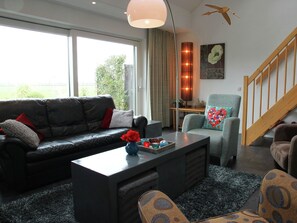 TV, fireplace, DVD player