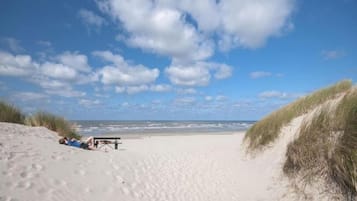 Vlak bij het strand