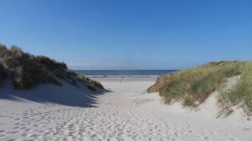 Vlak bij het strand