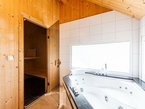 Douche, séchoir à cheveux