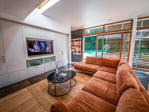 TV, video games, DVD player, stereo