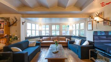 Télévision, cheminée