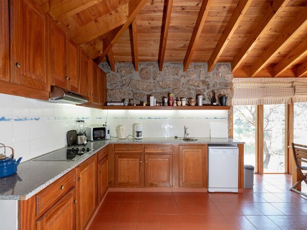 Kühlschrank, Mikrowelle, Herdplatte, Geschirrspüler