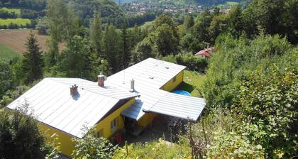 Child-friendly holiday home in Moravia with a beautiful location and view