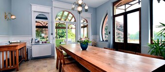 A beautiful Art Nouveau house with an enormous garden.