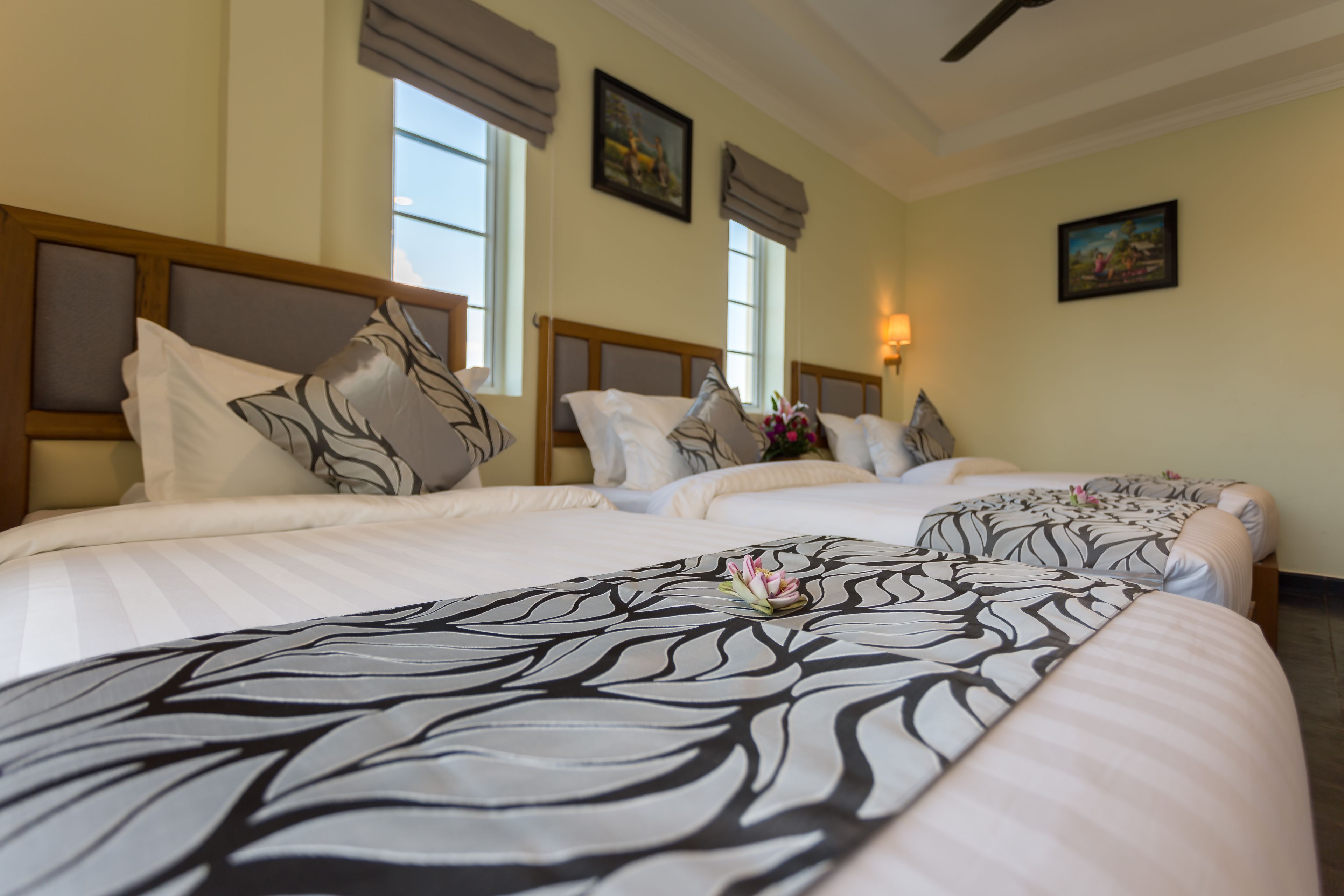 deluxe triple city view balcony | premium bedding, minibar, in-room safe, desk