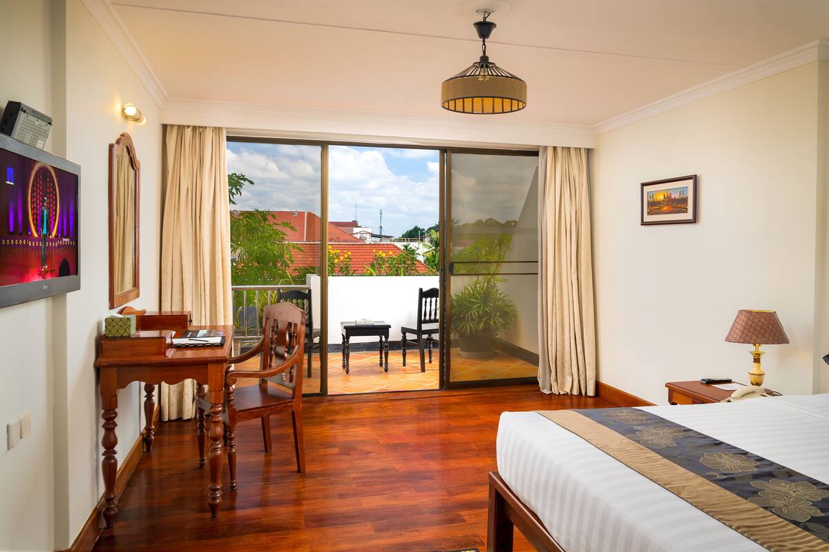Habitación doble Deluxe, balcón | Vista del balcón