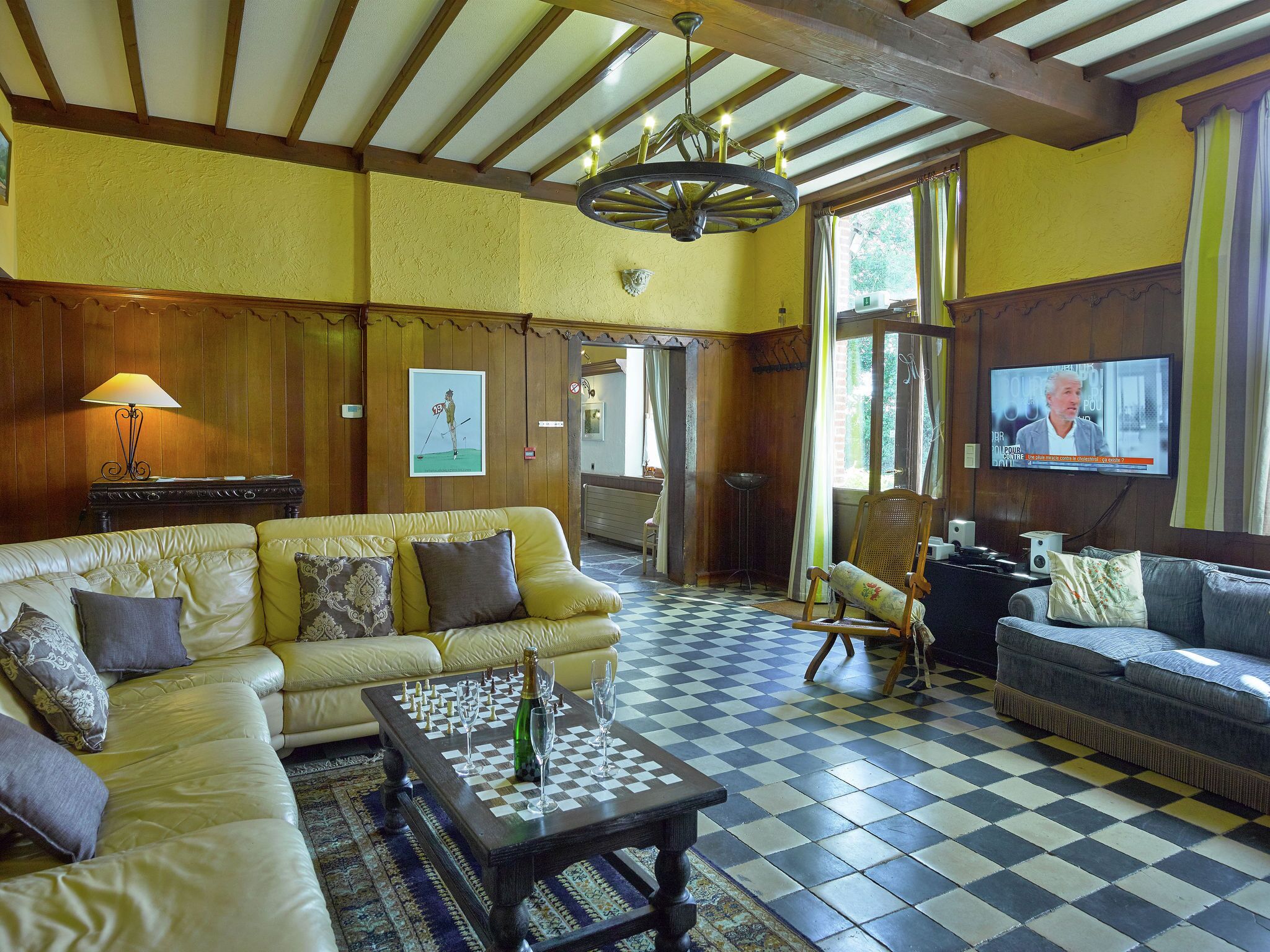 TV, fireplace, DVD player, table tennis