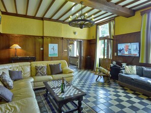 TV, fireplace, DVD player, ping pong