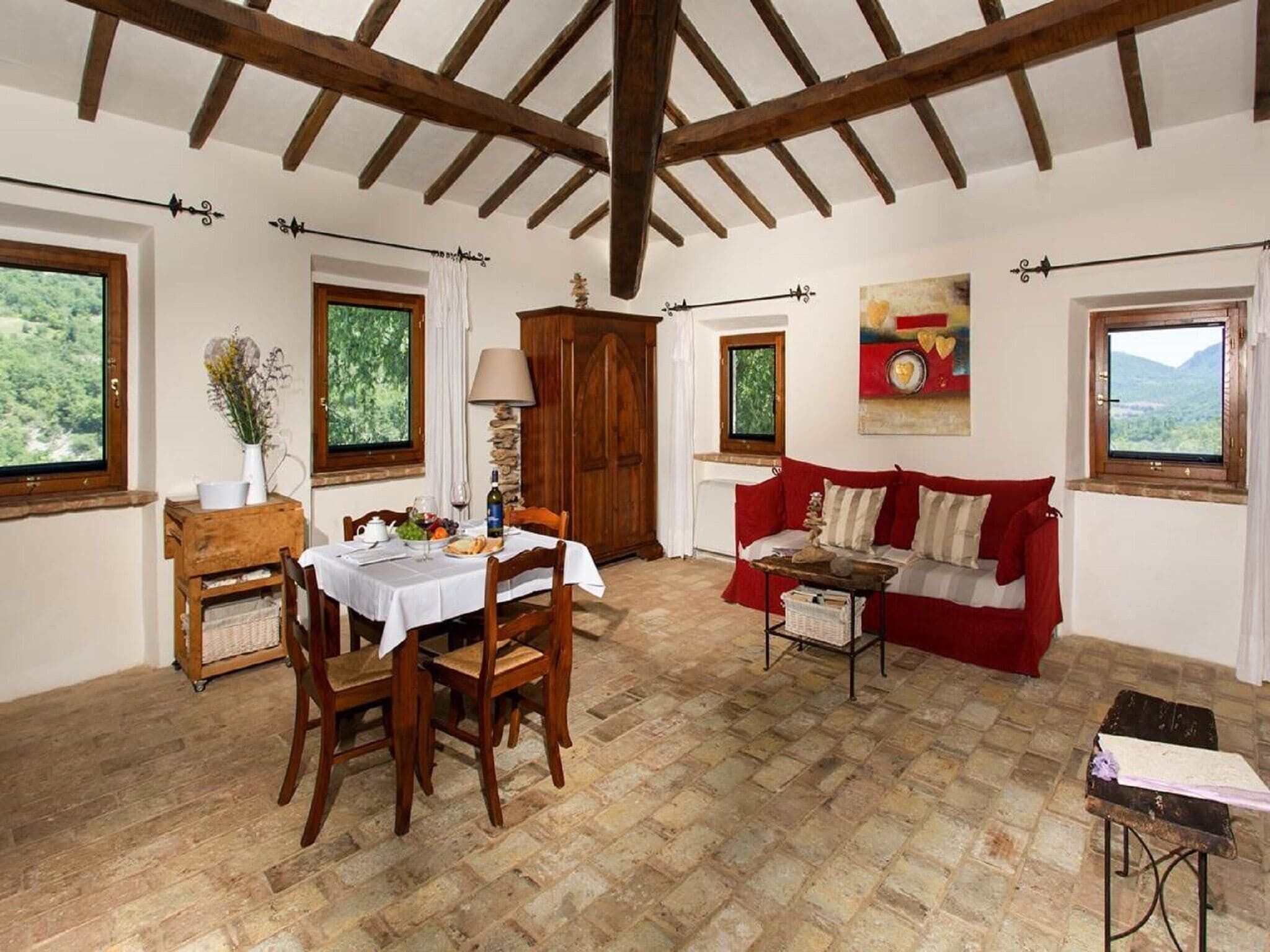 Fireplace, table tennis