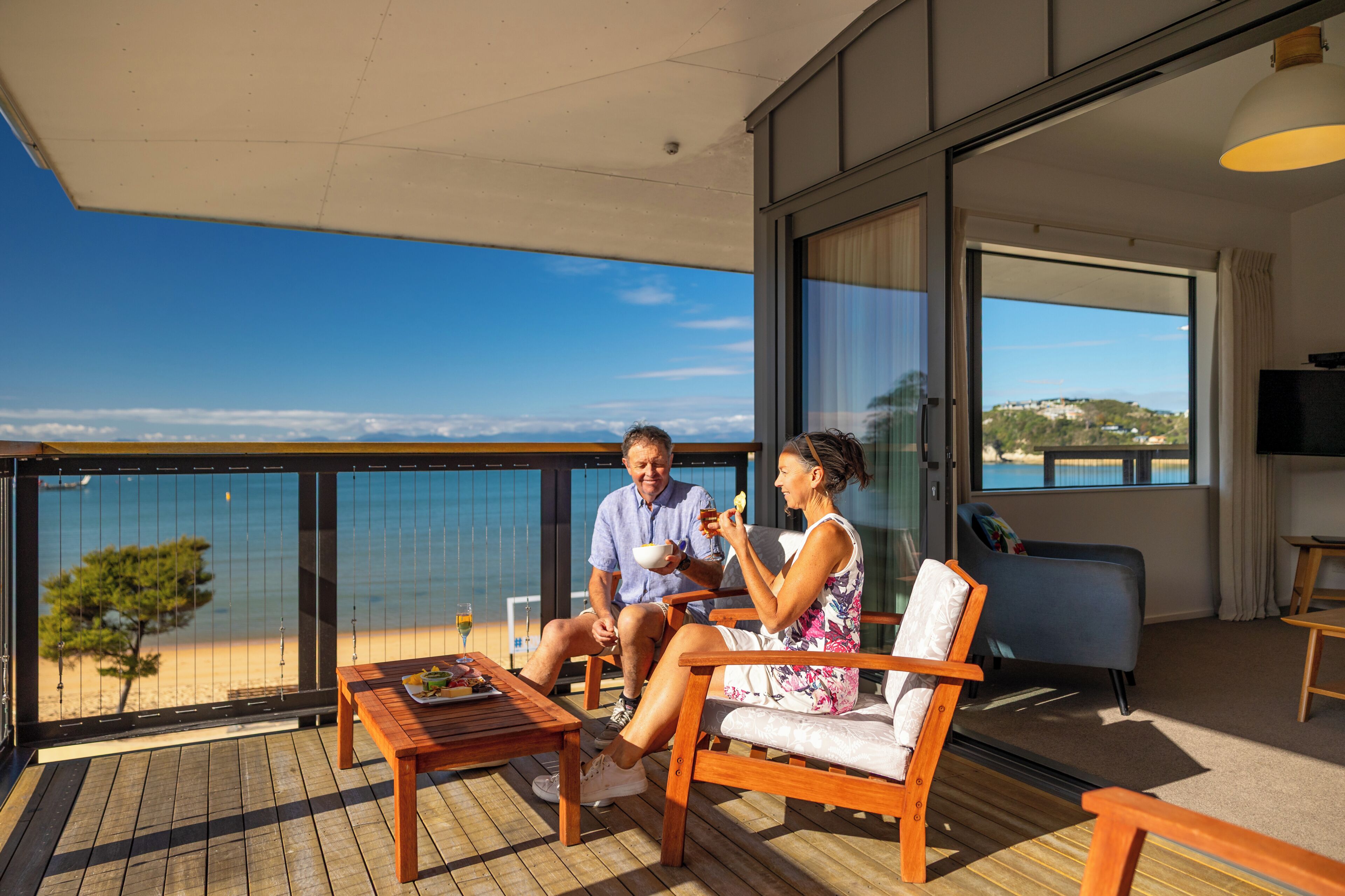 Superior Apartment, 2 Bedrooms, Sea View | Terrace/patio