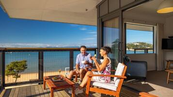 Superior Apartment, 2 Bedrooms, Sea View | Terrace/patio
