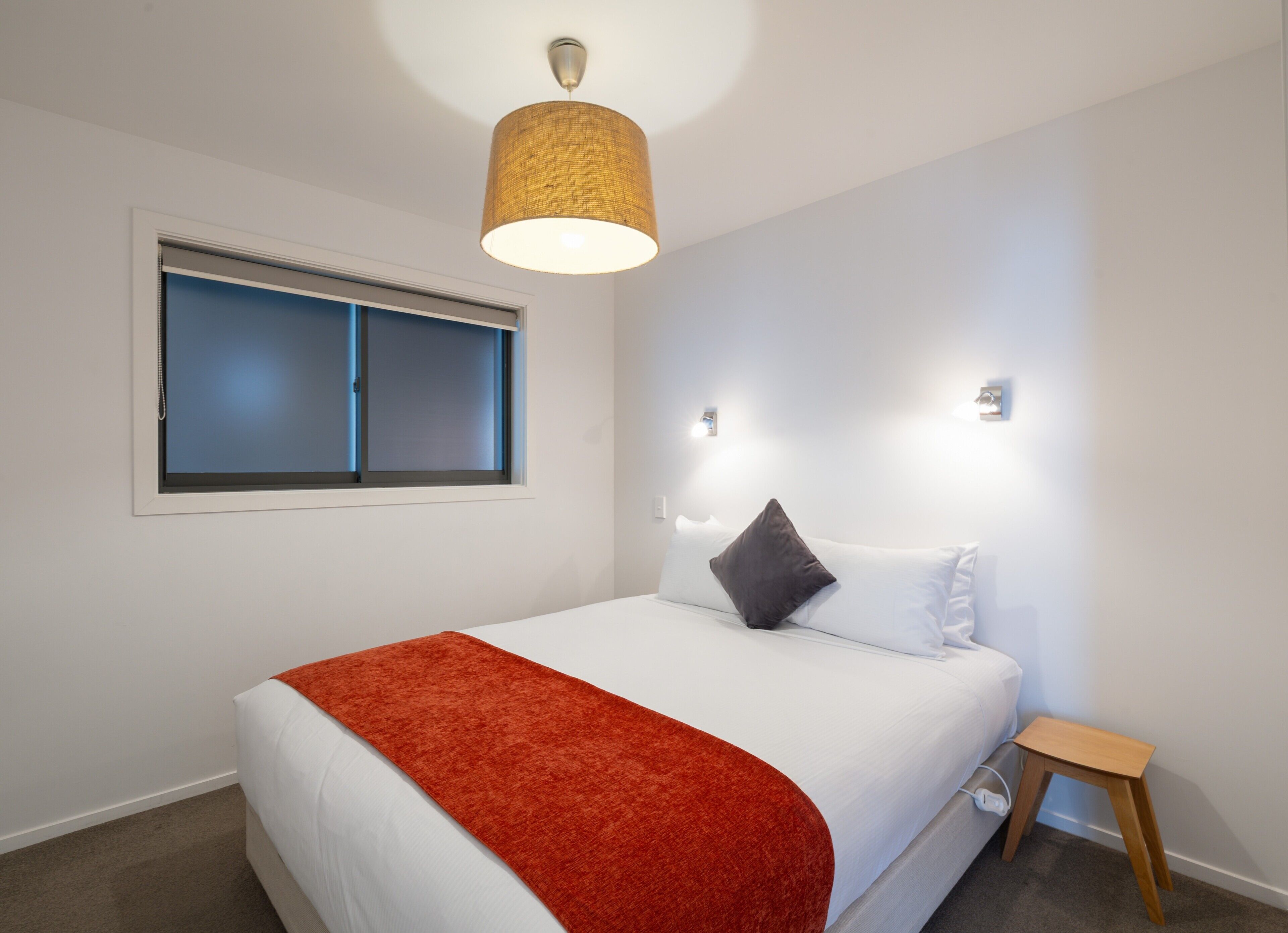 Departamento Confort, 2 habitaciones, vista al mar | Espacio para trabajar con laptop y insonorización 