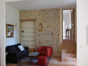 TV, DVD player, stereo