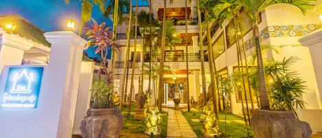 Front of property - evening/night