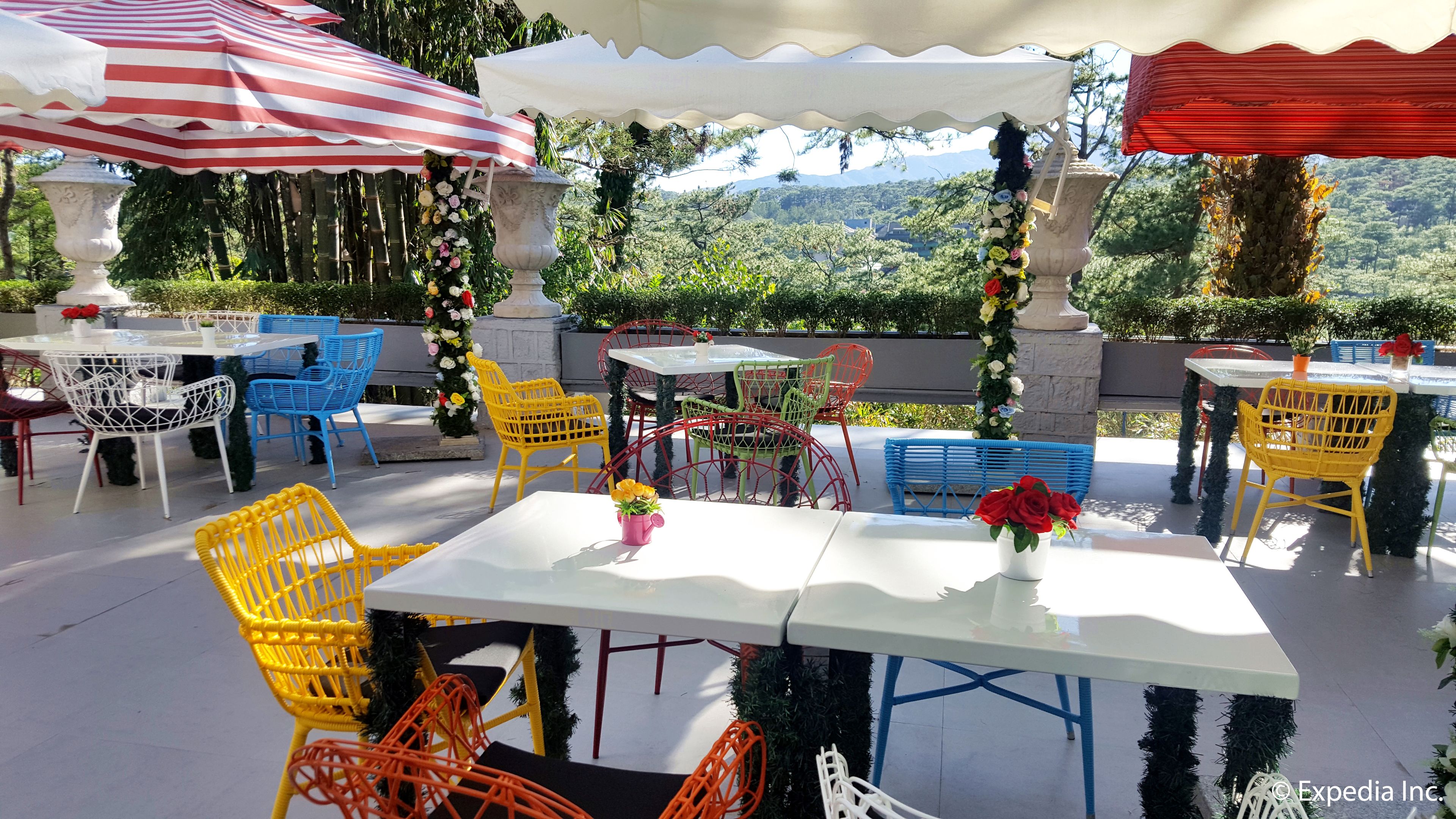 breakfast, lunch served; local and international cuisine, garden views