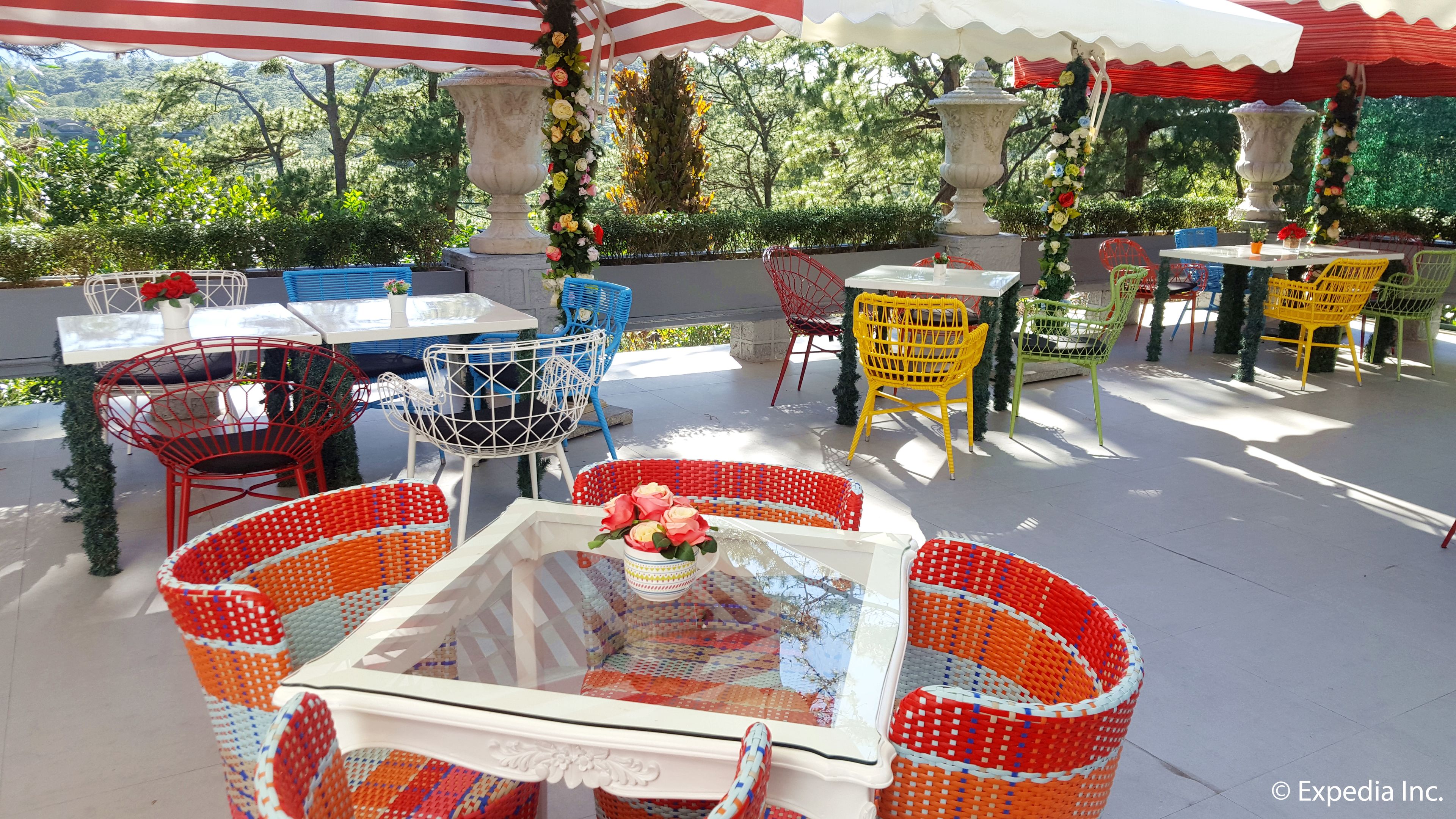 breakfast, lunch served; local and international cuisine, garden views