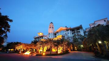 Front of property – evening/night