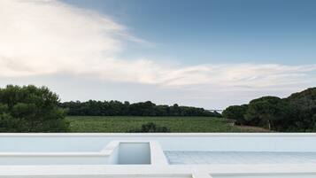 Vue depuis lâhĂ©bergement