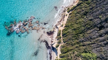 Vlak bij het strand