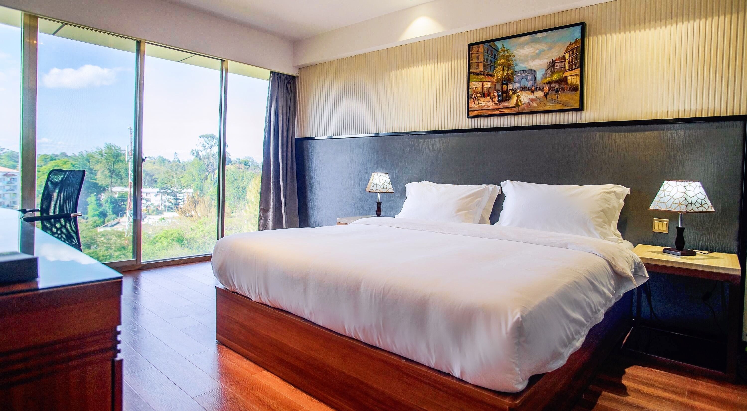 Premium bedding, down duvets, pillow-top beds, minibar