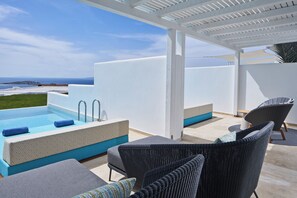 Suite, Private Pool, Sea View (Mediterranean, Outdoor Jetted Tub)